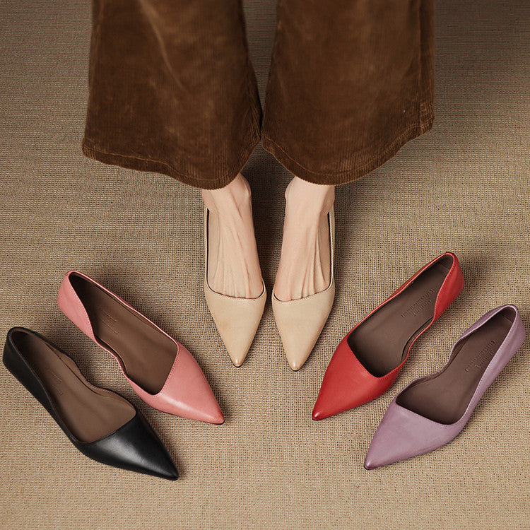 Manon | Escarpins Kitten Heel en Cuir