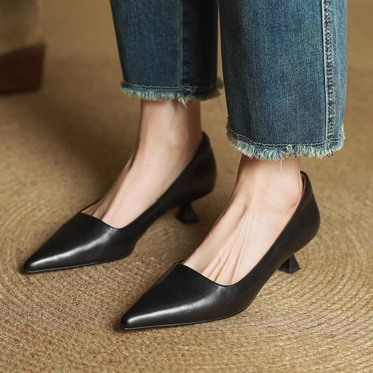 Charlotte | Escarpins Pointus Petit Talon