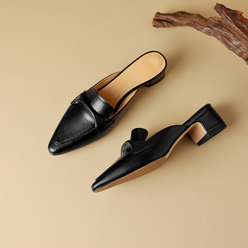 Béatrice | Mules Pointues en Cuir
