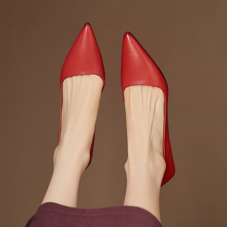 Manon | Escarpins Kitten Heel en Cuir
