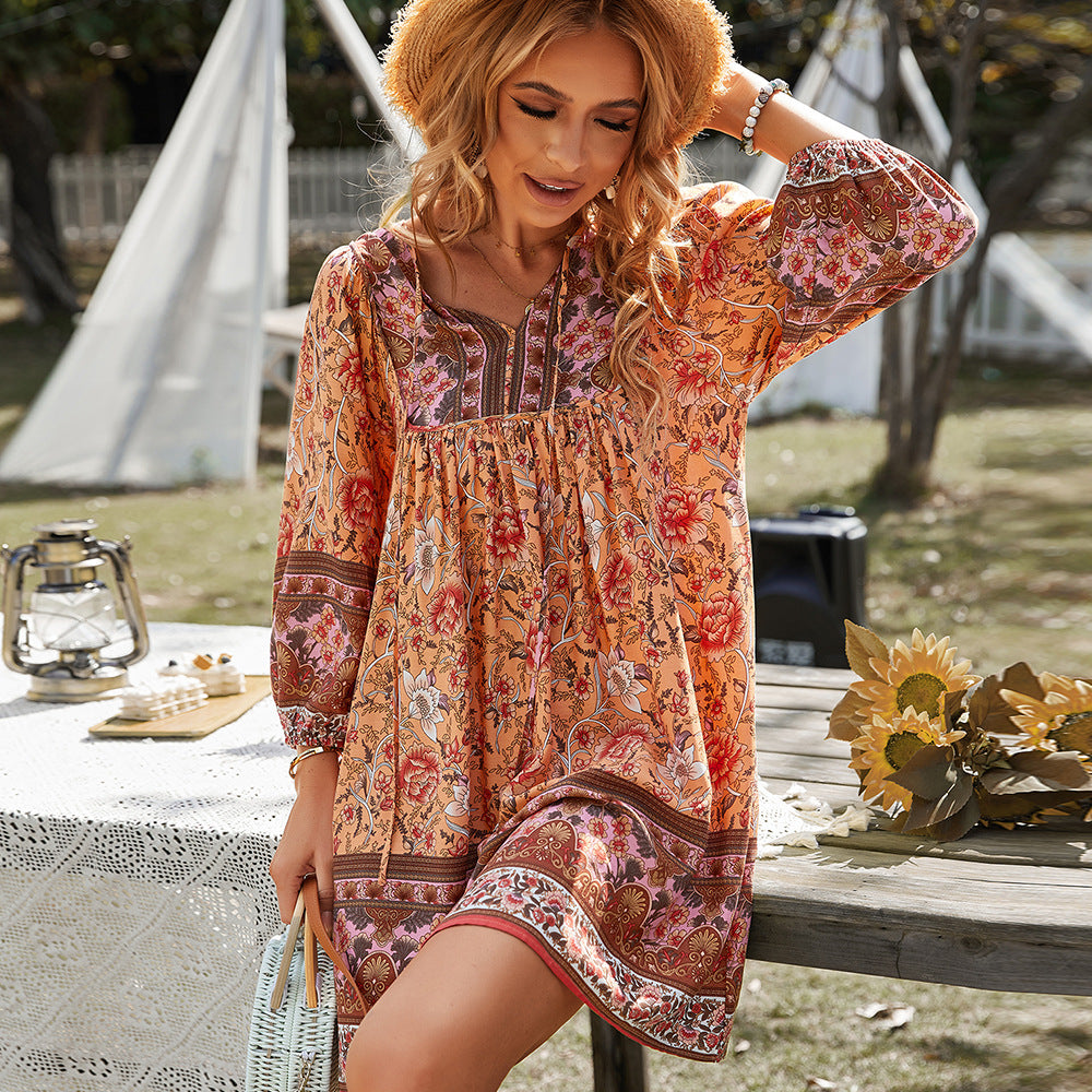 Adeline | Robe Bohème Fleurie