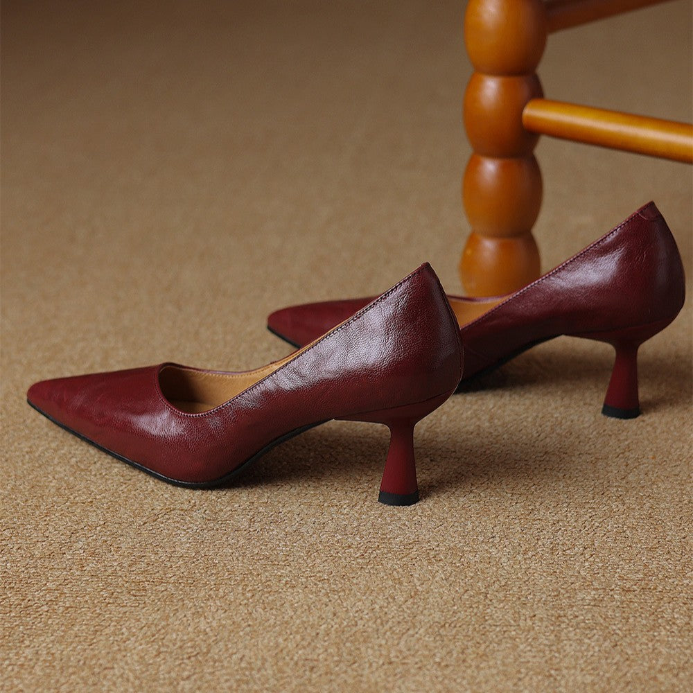 Lucie | Escarpins Fins en Cuir