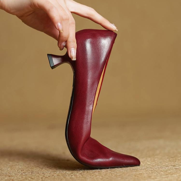 Charlotte | Escarpins Pointus Petit Talon