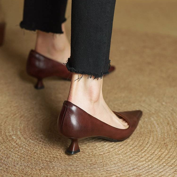 Charlotte | Escarpins Pointus Petit Talon
