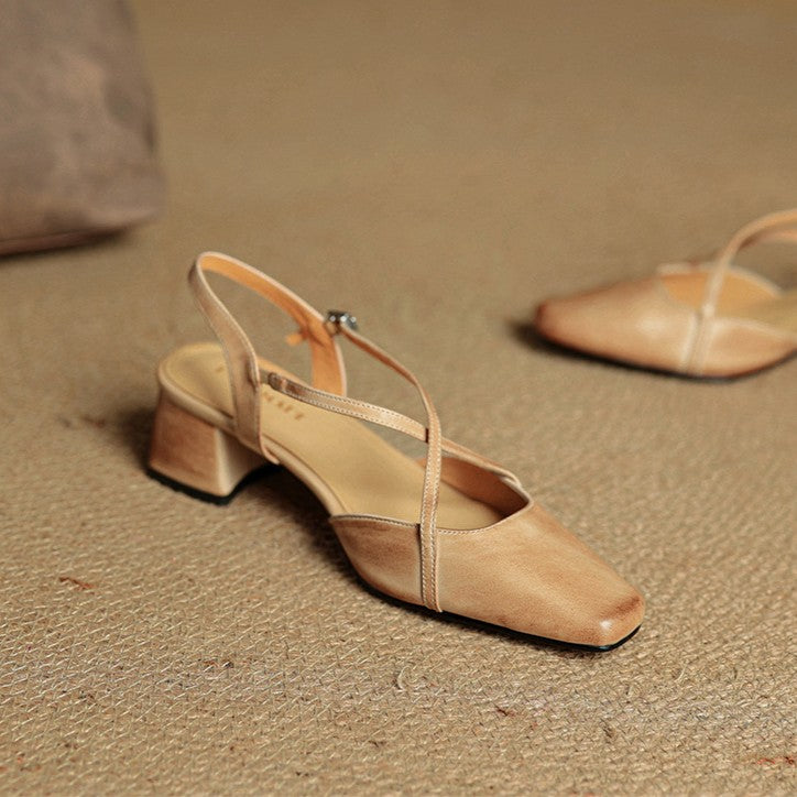 Chloé | Escarpins Slingback à Brides Croisées