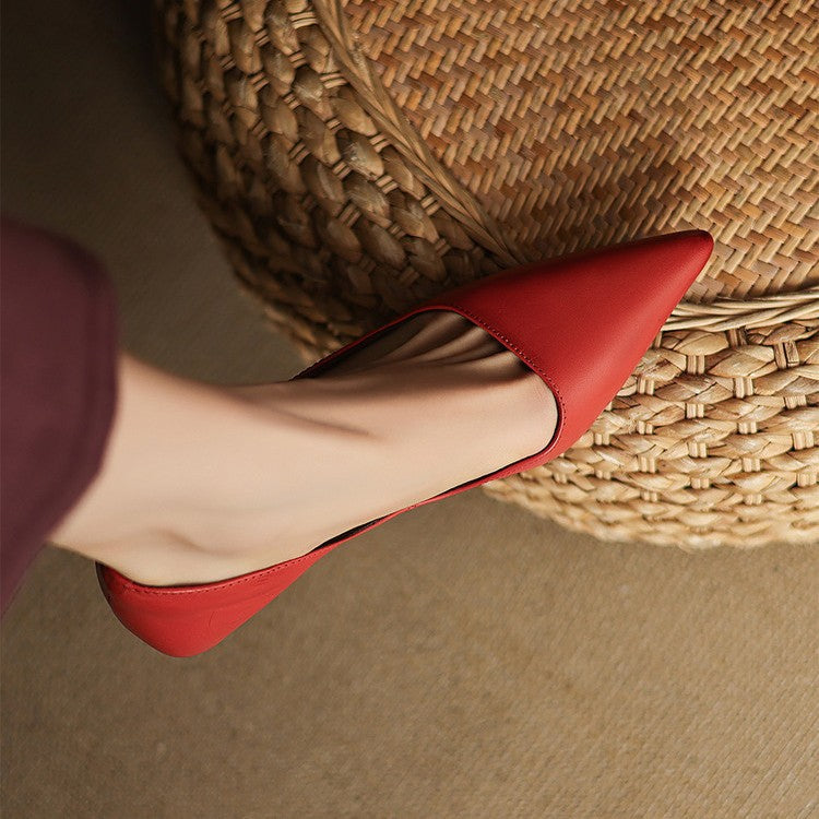 Manon | Escarpins Kitten Heel en Cuir