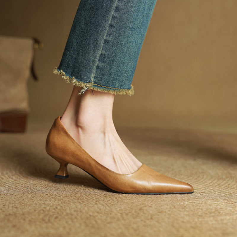 Charlotte | Escarpins Pointus Petit Talon