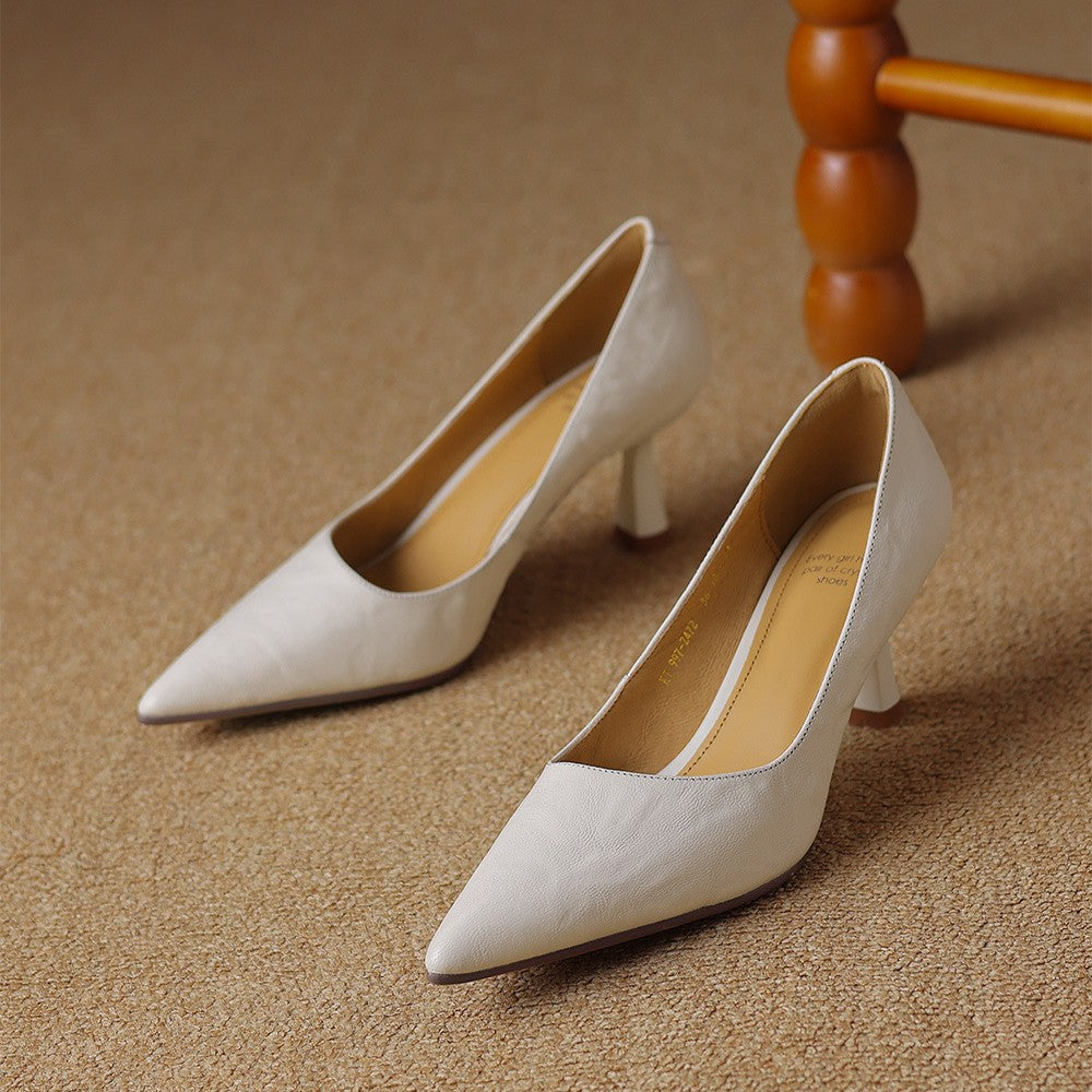 Lucie | Escarpins Fins en Cuir