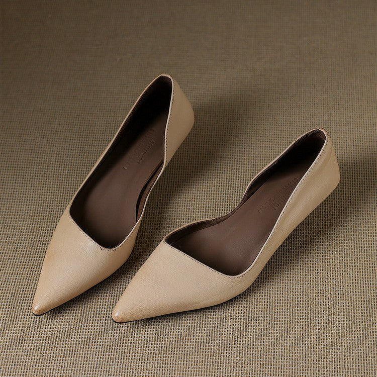 Manon | Escarpins Kitten Heel en Cuir