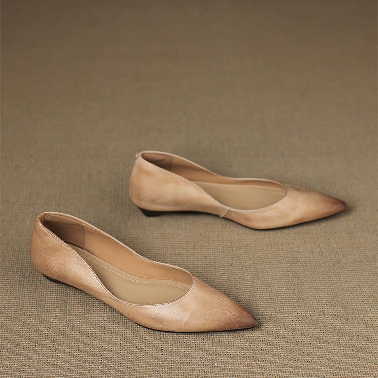Marie | Ballerines Pointues en Cuir