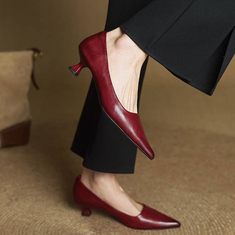 Charlotte | Escarpins Pointus Petit Talon
