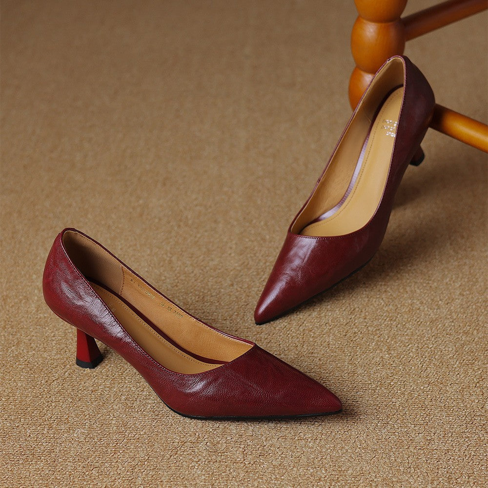 Lucie | Escarpins Fins en Cuir