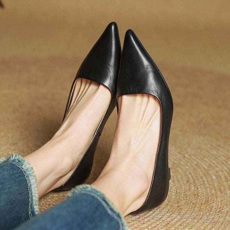 Charlotte | Escarpins Pointus Petit Talon