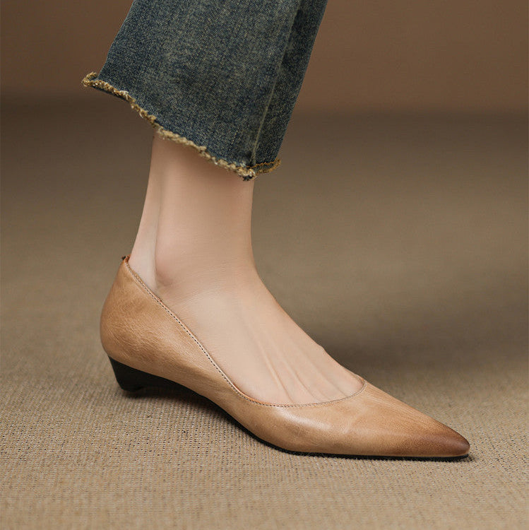 Marie | Ballerines Pointues en Cuir