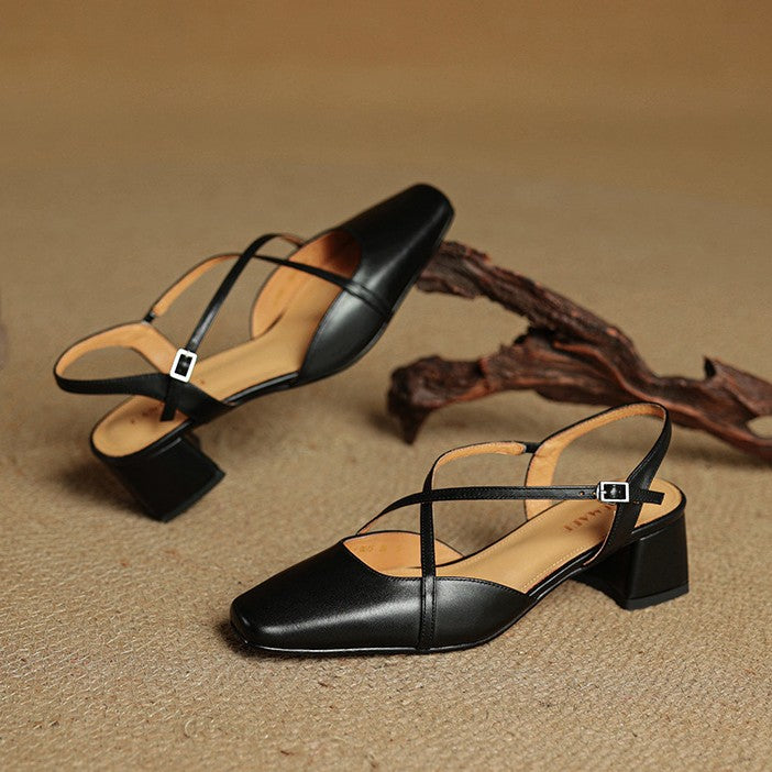 Chloé | Escarpins Slingback à Brides Croisées