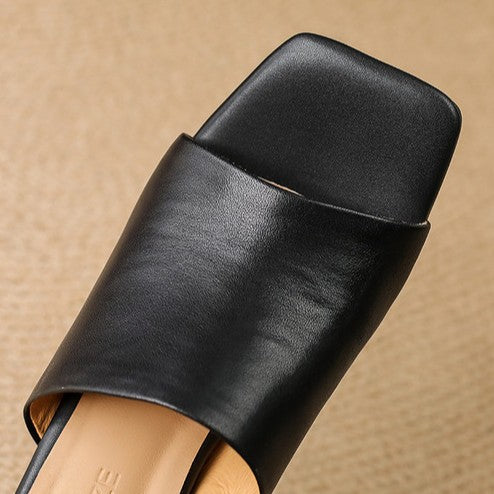 Odile | Mules à Talon Sculpté