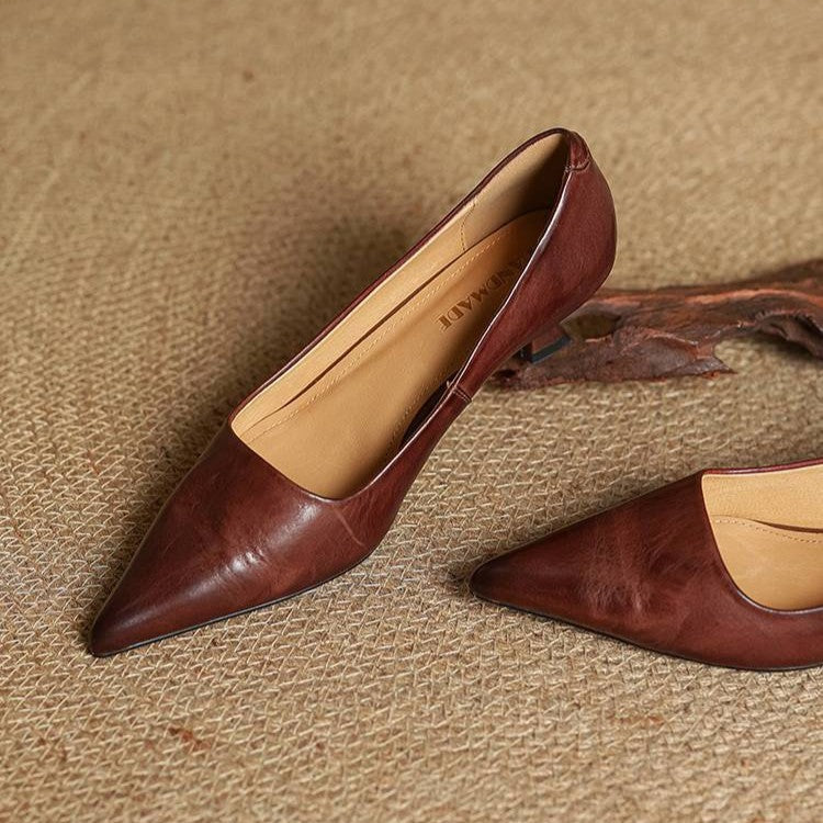 Charlotte | Escarpins Pointus Petit Talon