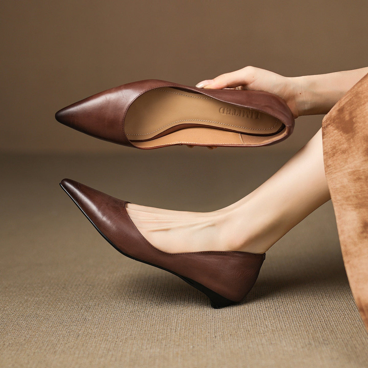 Marie | Ballerines Pointues en Cuir