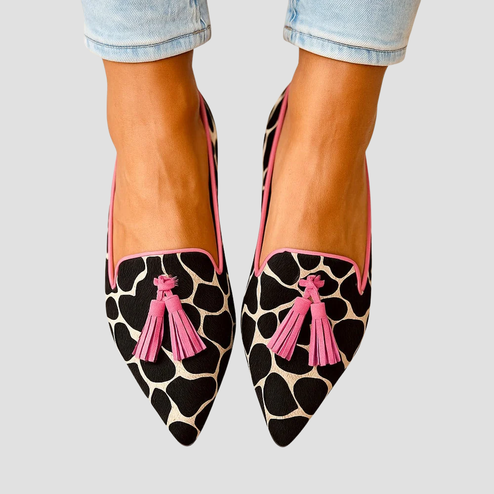 Mathilde | Mocassins Pointus Imprimé Animalier