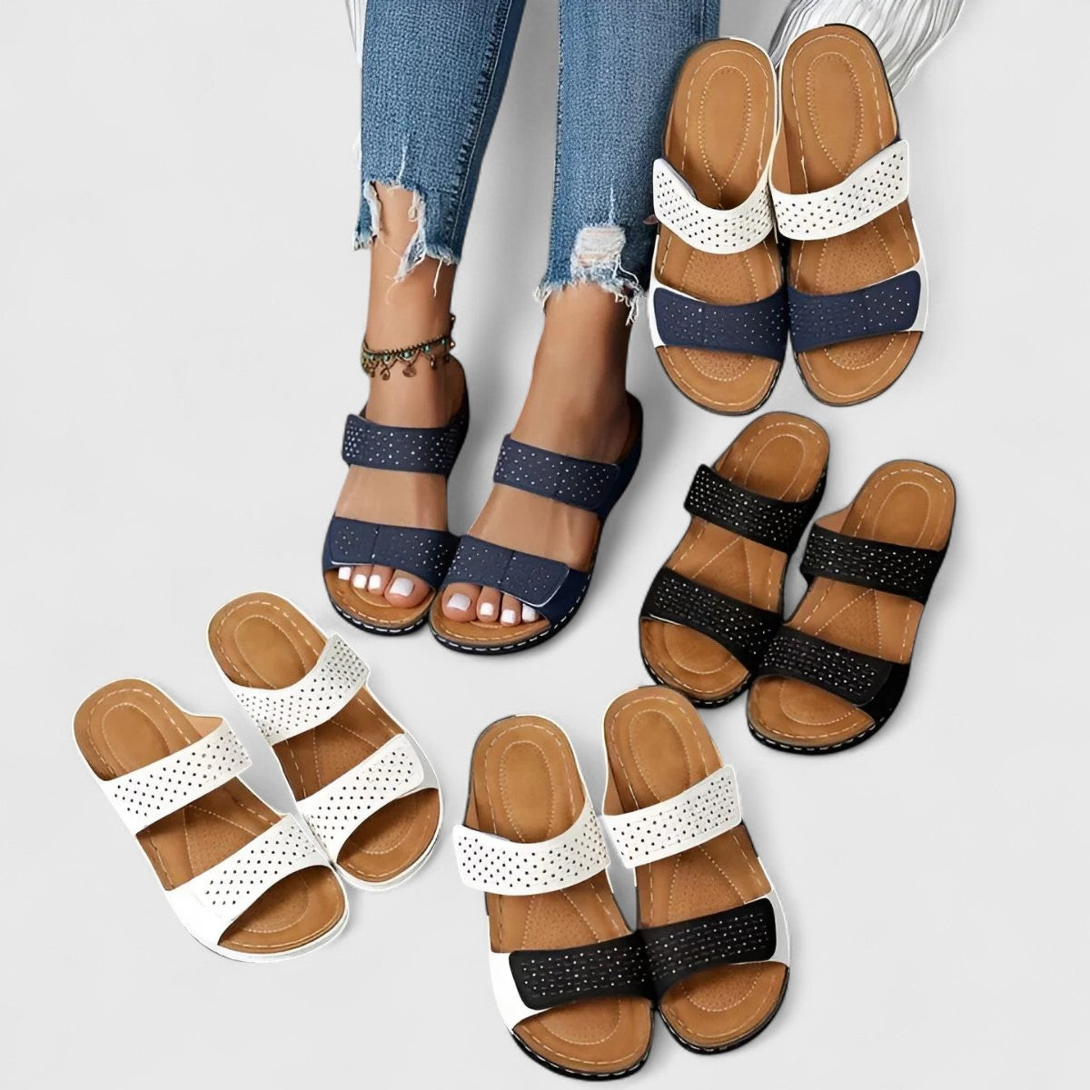 Ariella | Mules Orthopédiques Aérées