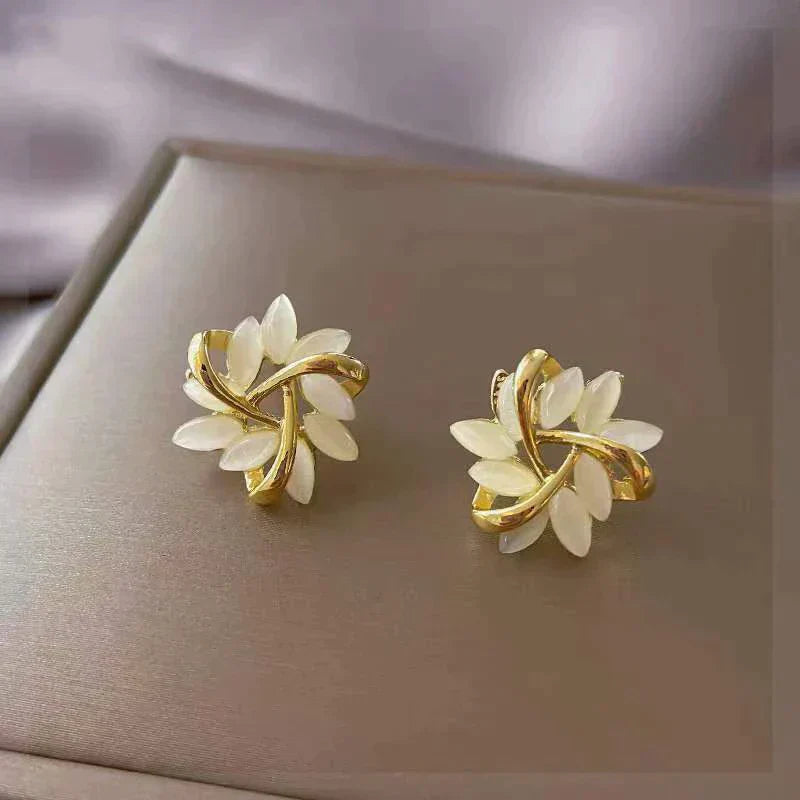 Cléophée | Boucles d'Oreilles Fleur de Lumière