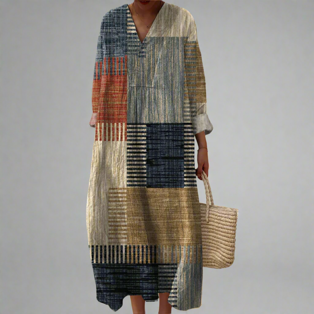 Aurore | Robe Patchwork Graphique