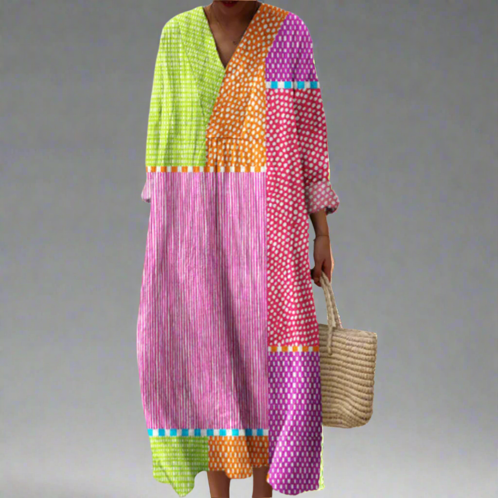 Capucine | Robe Graphique Colorée