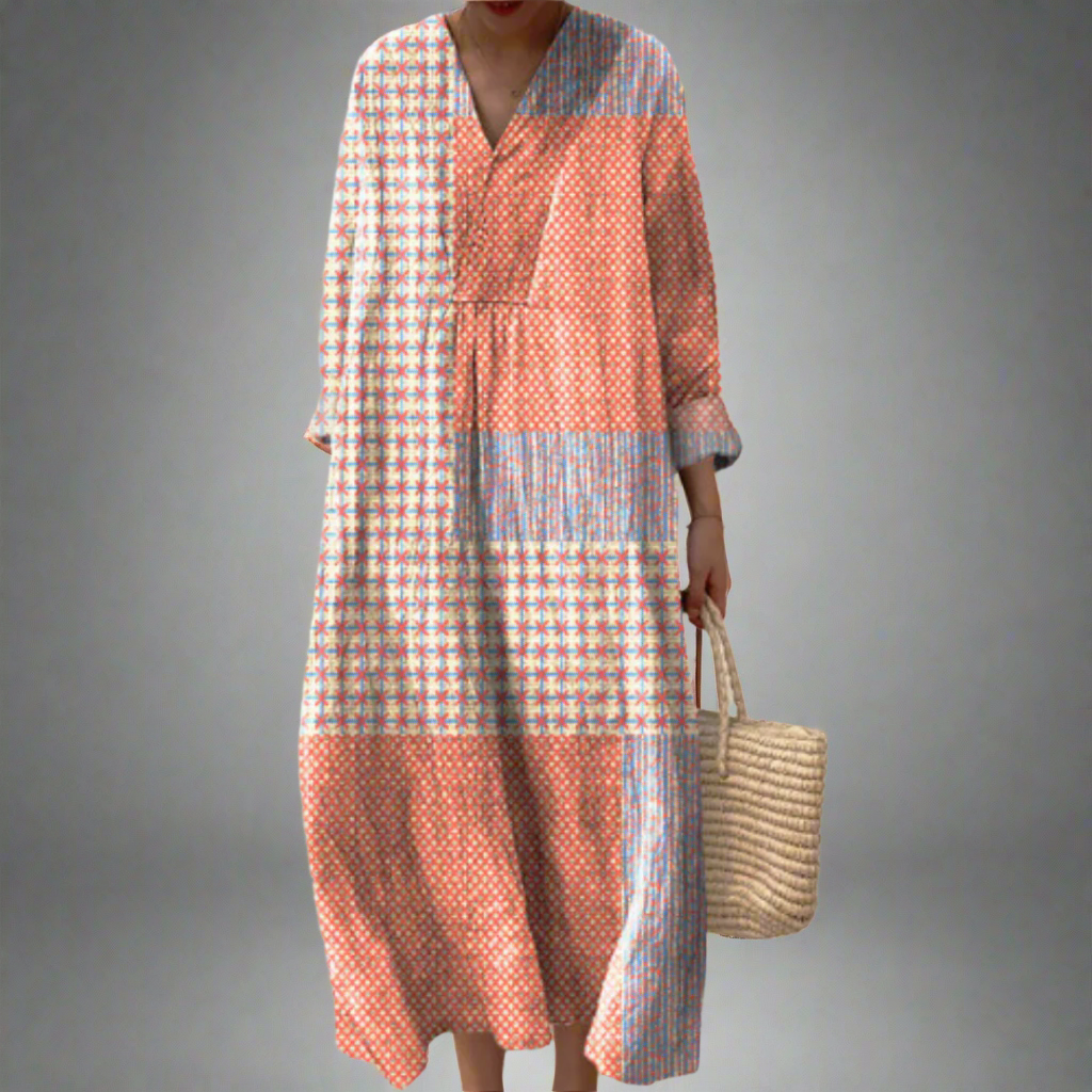 Faustine | Robe Graphique Pastel