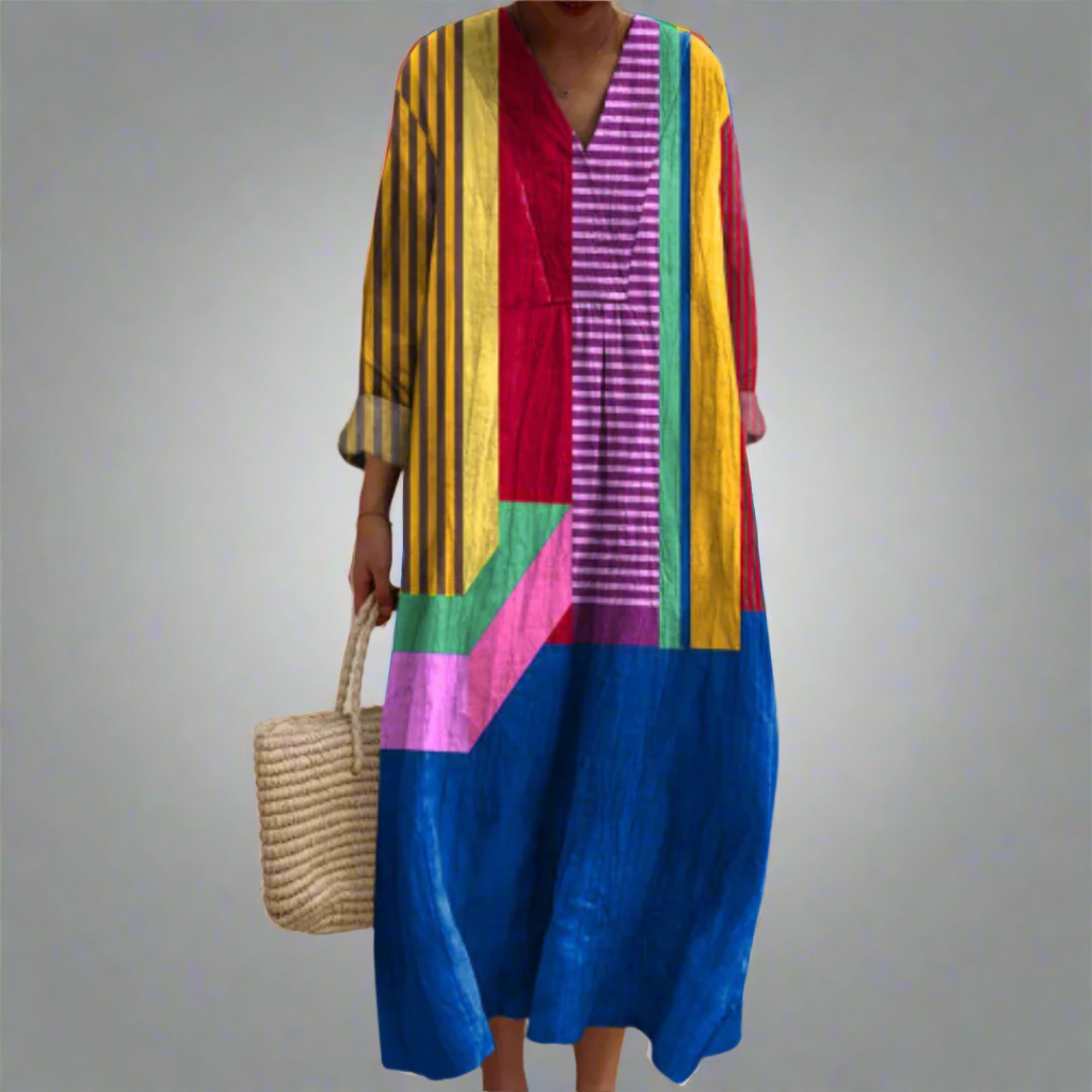 Quitterie | Robe Graphique Multicolore