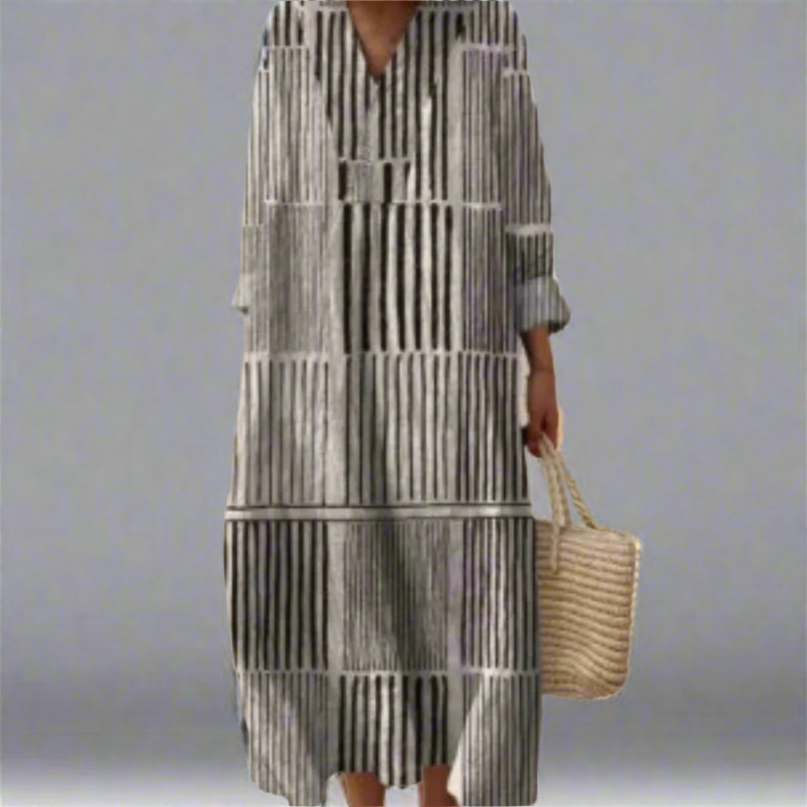 Loréline | Robe Graphique Minimaliste