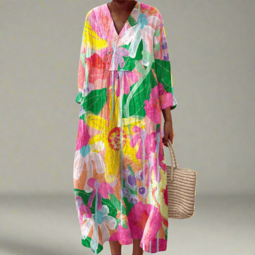 Roseline | Robe Fleurie Éclatante
