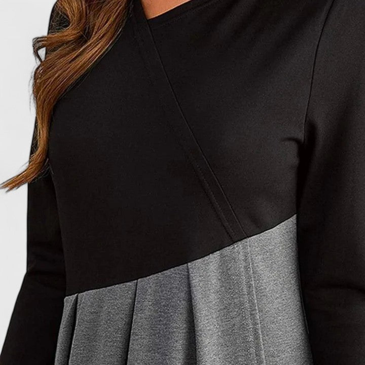Madeleine | Robe Maxi Bicolore Élégante