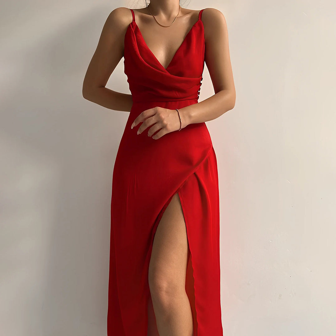 Victoria | Robe Élégante Fendue