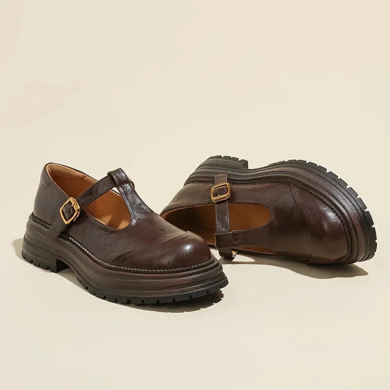 Mary Janes | Élégante Chaussure en Cuir