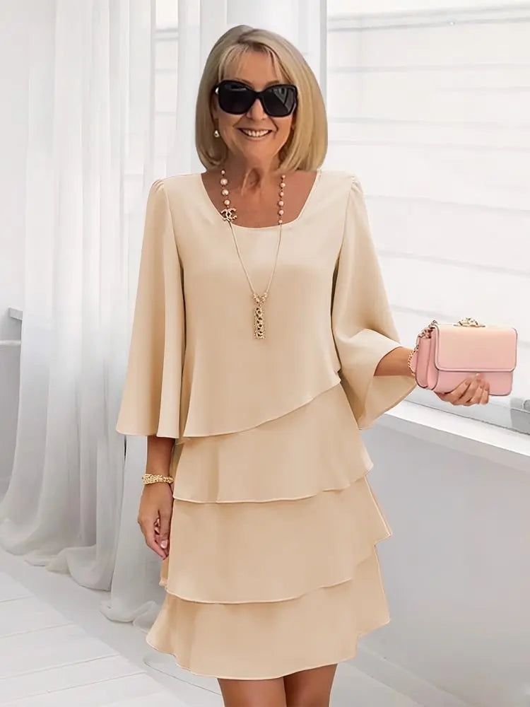 Rosélyne | Robe Élégante Satinée