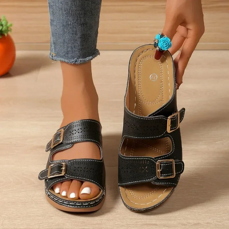 Laurine | Mules Orthopédiques Ajustables