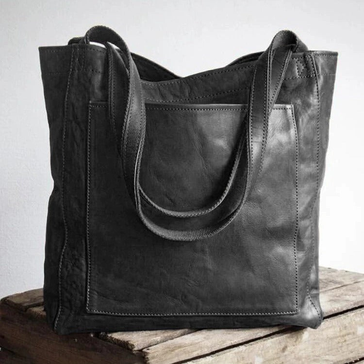 Charlotte | Sac Cabas Cuir Vintage Authentique