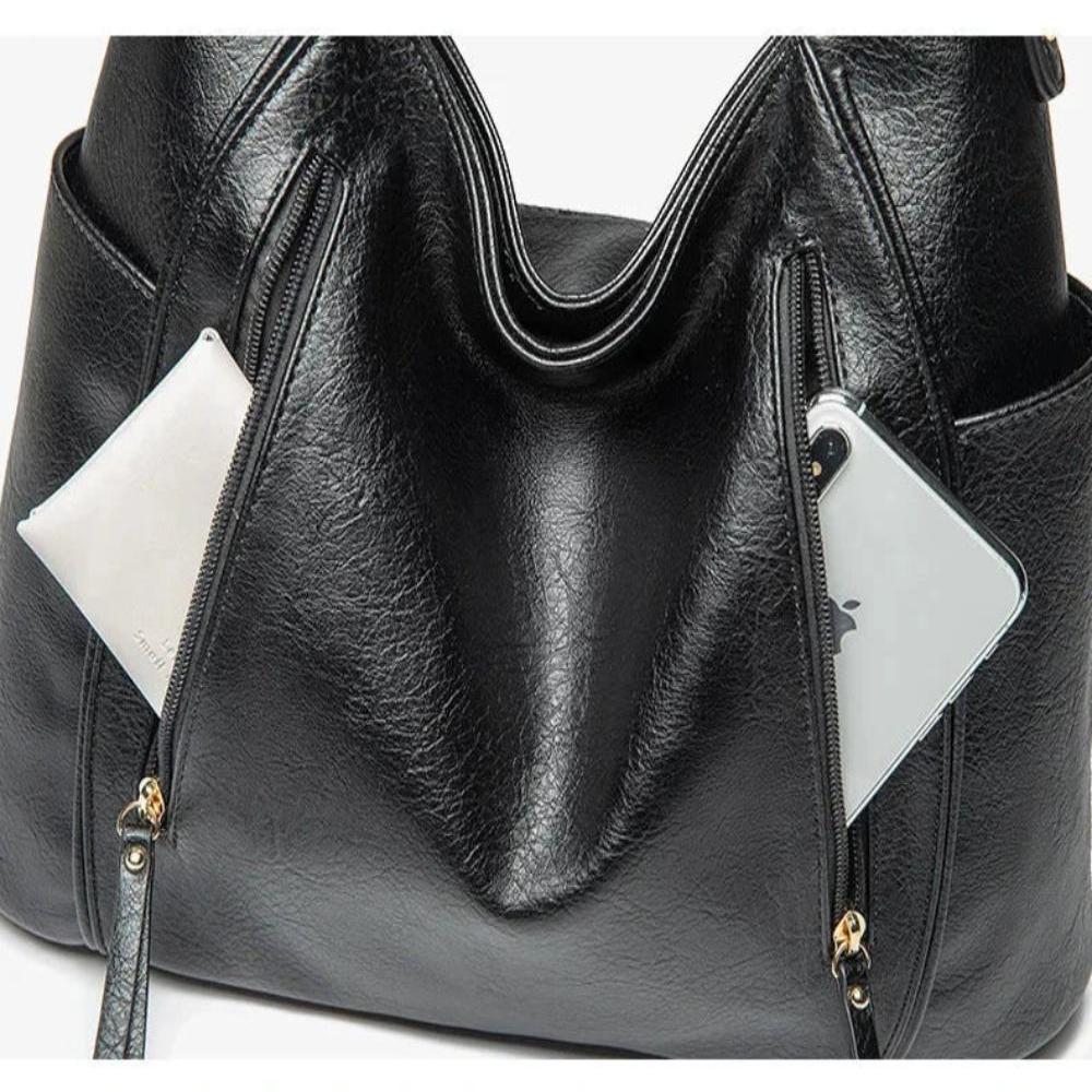 Mélanie | Sac Épaule Élégant Multi-Zips