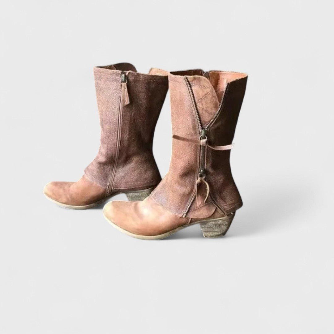 Élisa | Bottes Rétro Zippées