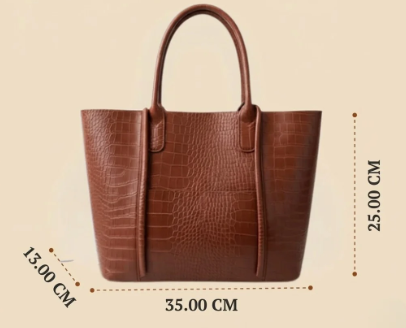 Victoire | Sac Cabas Effet Croco Élégance Structurée