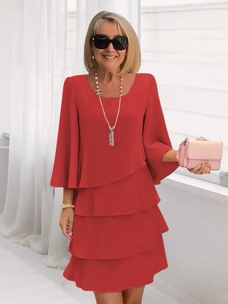 Rosélyne | Robe Élégante Satinée