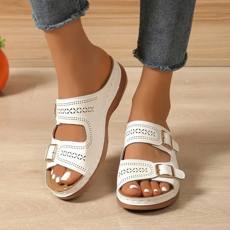 Laurine | Mules Orthopédiques Ajustables