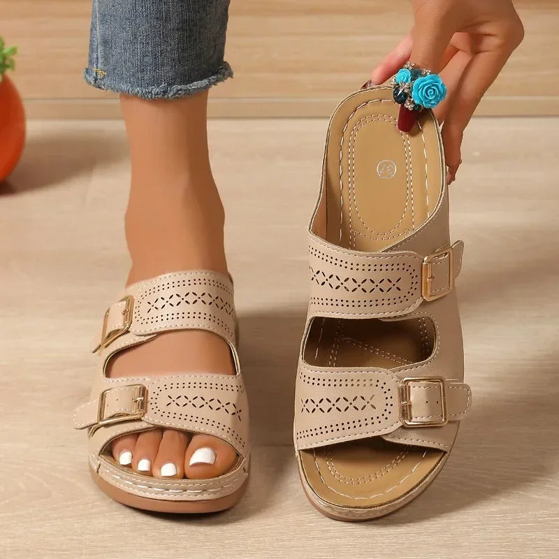 Laurine | Mules Orthopédiques Ajustables