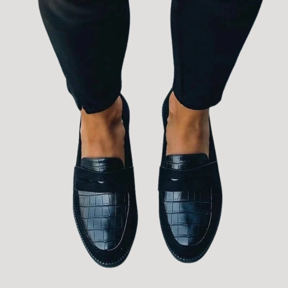 Aveline | Mocassins Façon Croco
