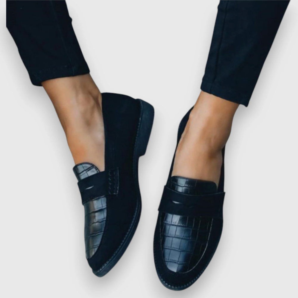 Aveline | Mocassins Façon Croco