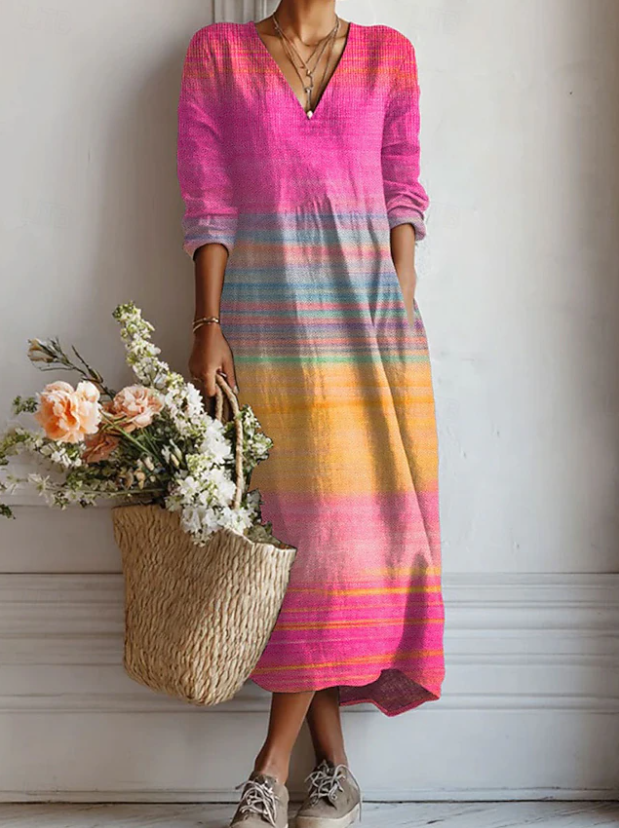 Capucine | Robe Imprimée Dégradée
