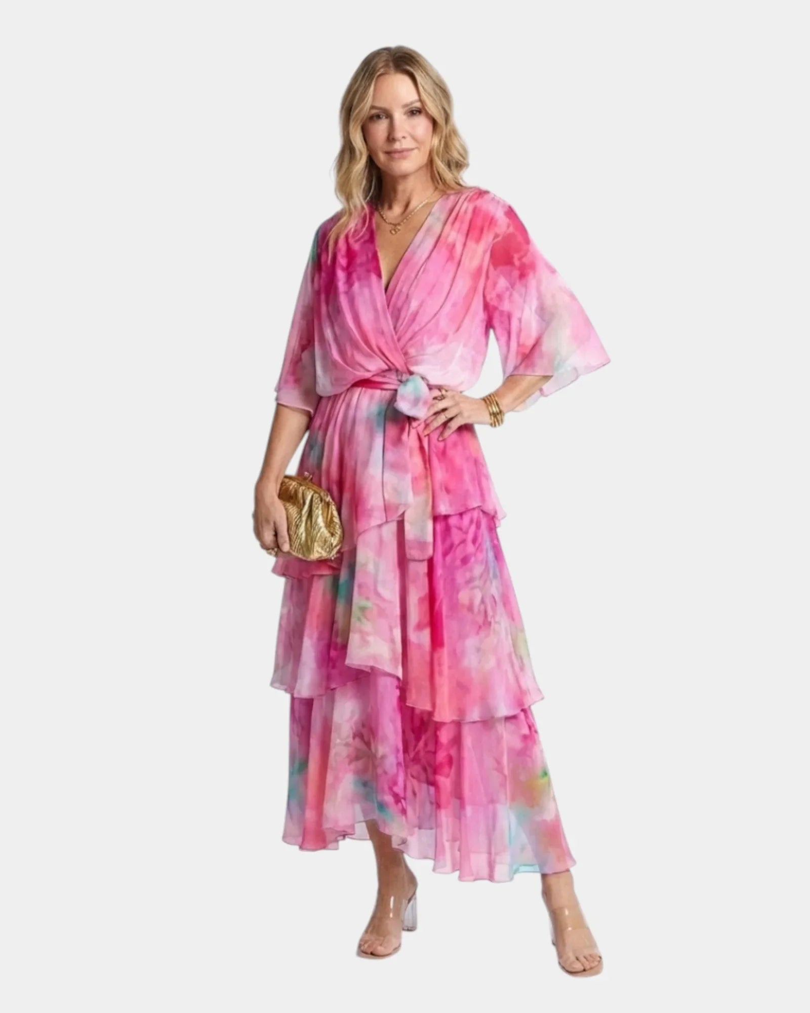Gilda | Robe avec ceinture à nouer