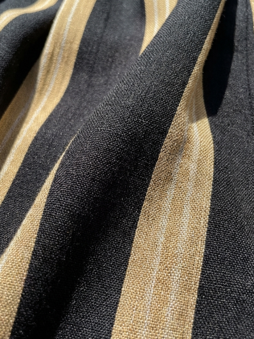 Lina | Robe Midi Rayée à Manches