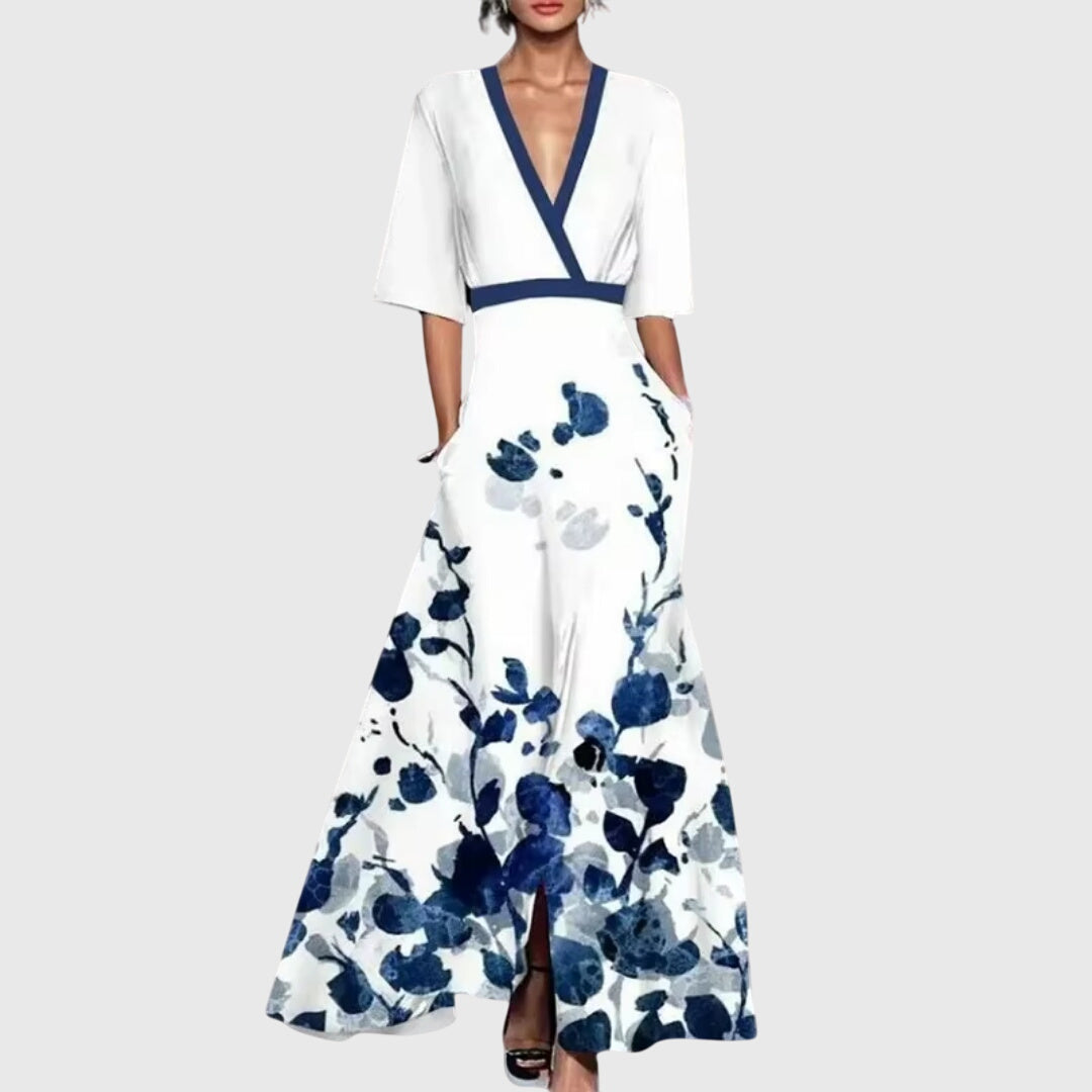 Victoire | Robe Maxi Florale Élégante
