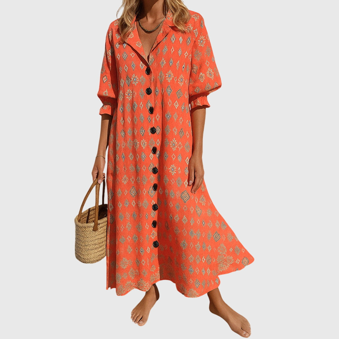 Hortense | Robe Maxi Imprimée Fleurie